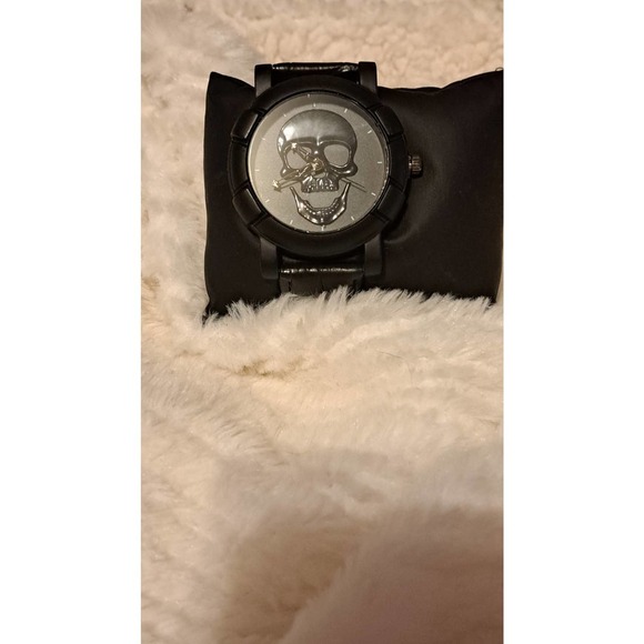 Men Skull Watch Black - Picture 2 of 5